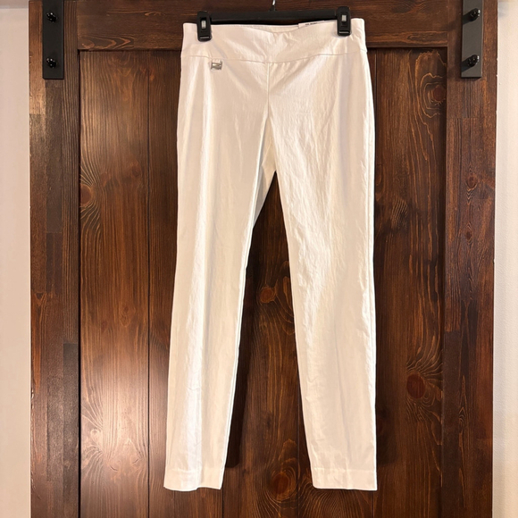 Alfani Women's 16 Petite White Tummy-Control Pull-On Skinny Dress Pants NWT - Picture 2 of 4